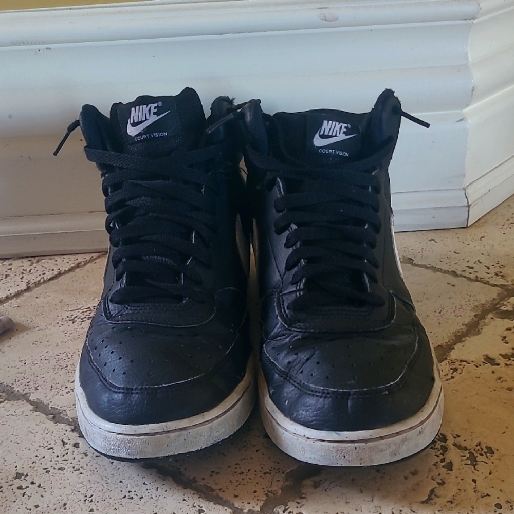 Nike Black Court Vision High-Tops
